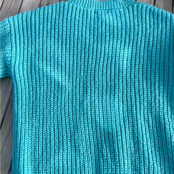 Cat & Jack Blue Cable Knit Sweater - Picture 4 of 4